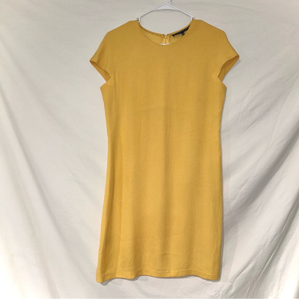 Butter Yellow Calvin Klein Shift Mini Dress Spring Summer